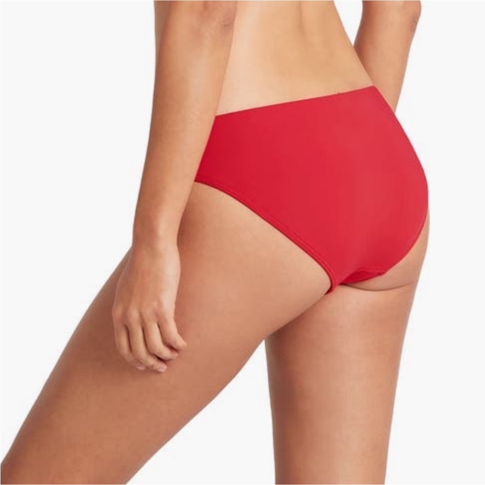 Vibrant Red Ruffle Bikini Top and Bottom - Picture 4 of 9